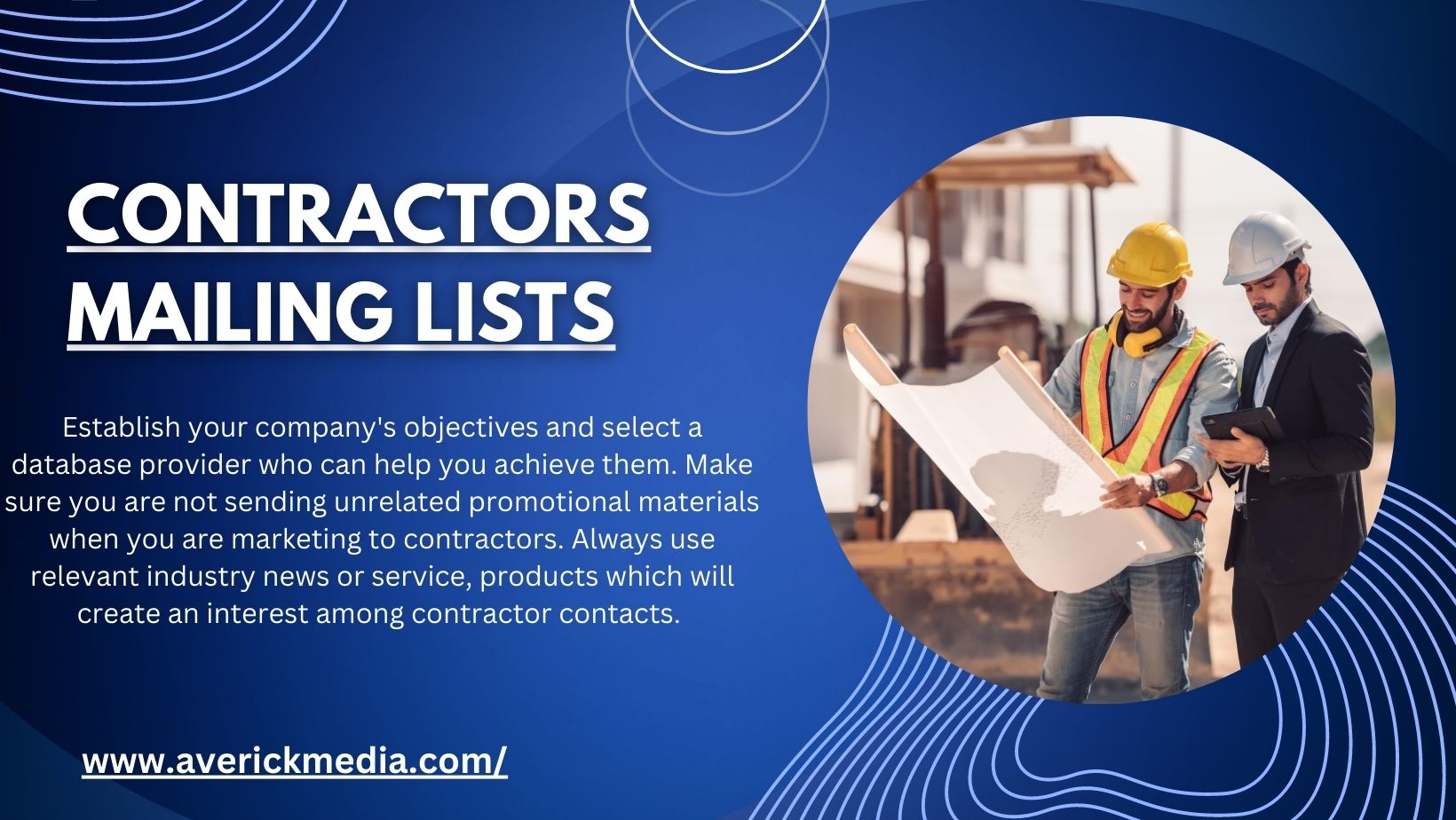 Contractors Email List - 100% verified data