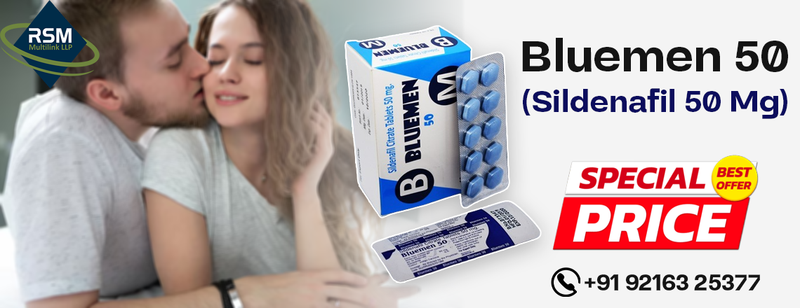A Remedy to Resolve the Problem of ED in Men With Bluemen 50mg