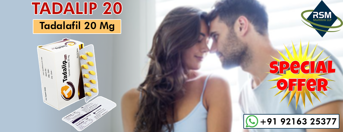 Boost Your Intimate Power by Treating with Tadalip 20mg