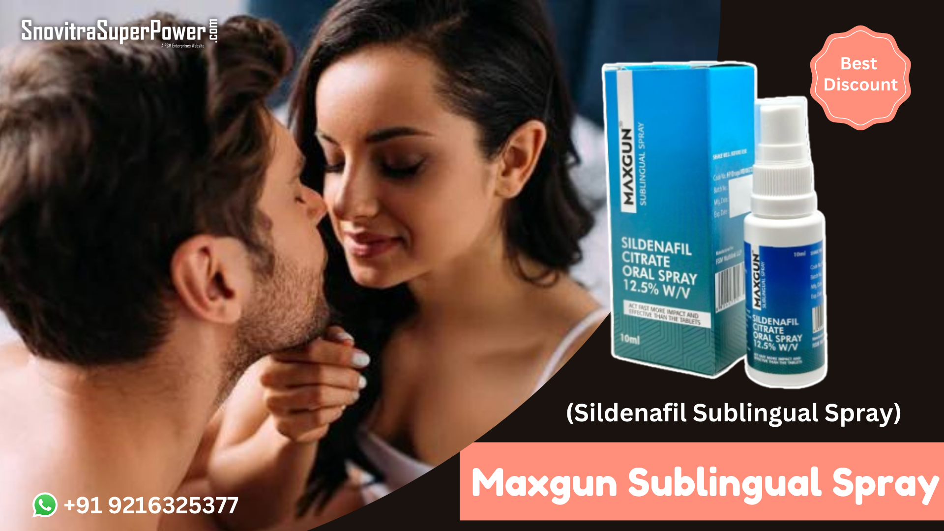 Maxgun Sublingual Spray-An Instant Remedy for Erectile Disorder