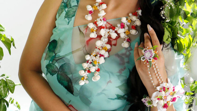 Elevate Your Haldi Look with Stunning Flower Jewellery for Haldi